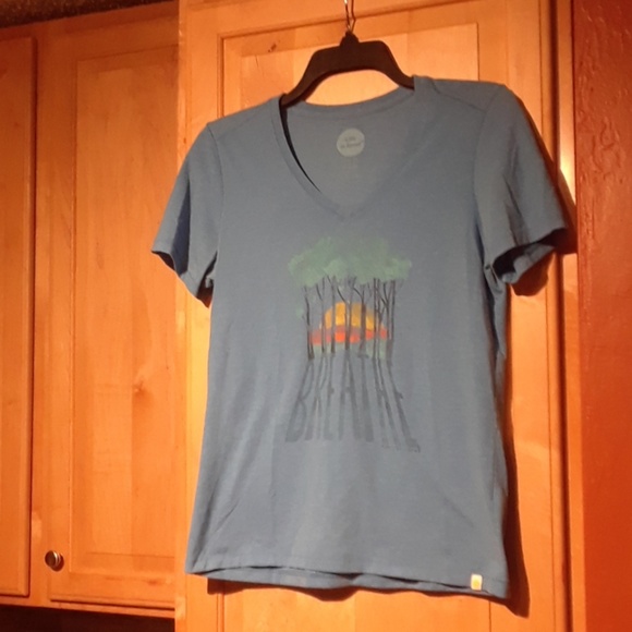 Life Is Good Tops - Life Is Good Multicolor V-Neck T-Shirt Life Is Good Tops - Life Is Good Multicolor V-Neck T-Shirt